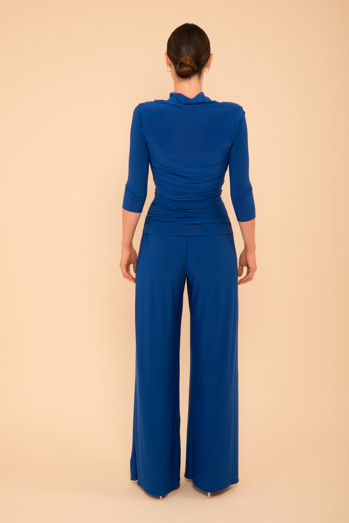 ATOM LABEL uranium jumpsuit with sleeve in cobalt