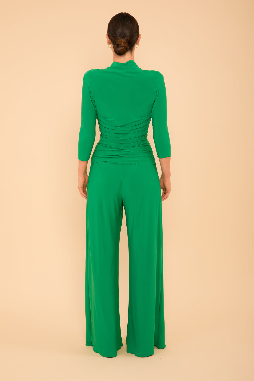 ATOM LABEL uranium jumpsuit with sleeve in emerald green