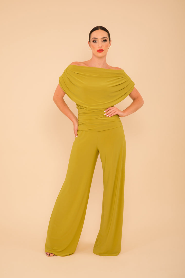 ATOM LABEL carbon jumpsuit in lime