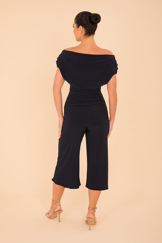 ATOM LABEL carbon culotte jumpsuit in navy