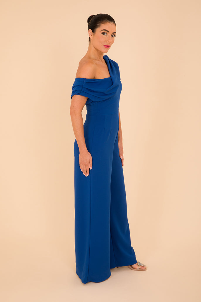 ATOM LABEL venice jumpsuit in cobalt