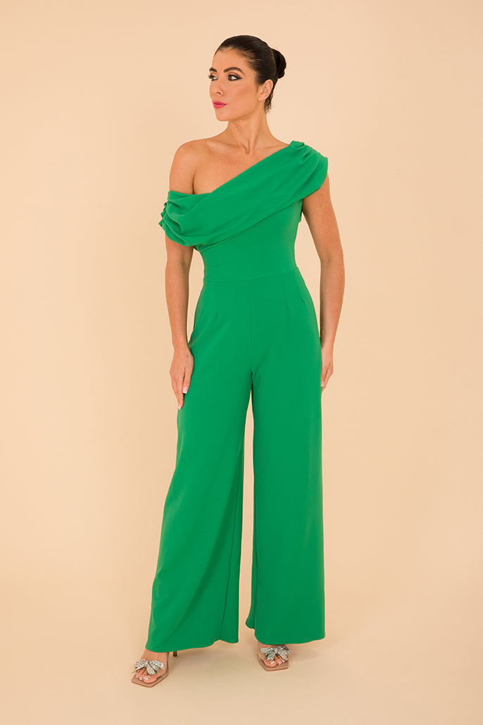 ATOM LABEL venice jumpsuit in emerald green