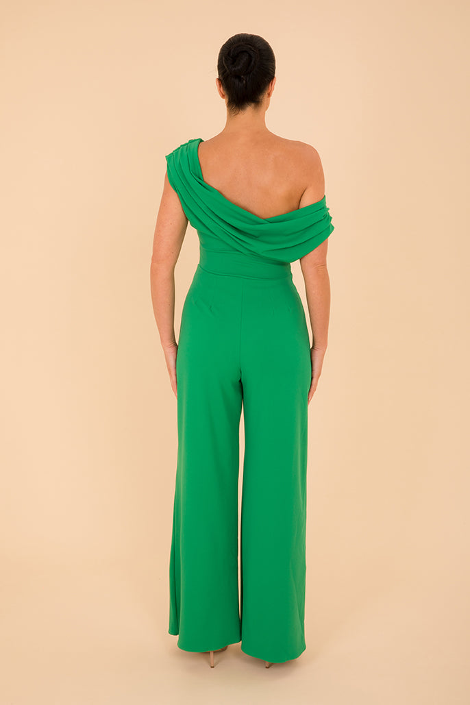 ATOM LABEL venice jumpsuit in emerald green