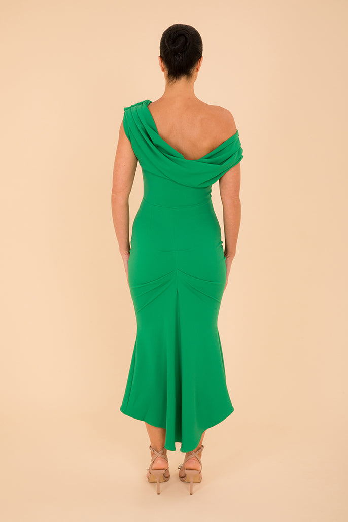 ATOM LABEL mercury dress in emerald green