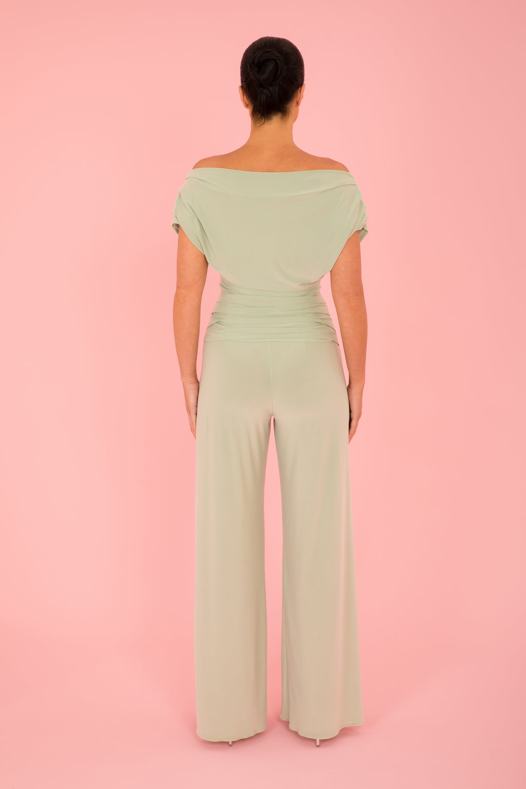 ATOM LABEL carbon jumpsuit in sage green