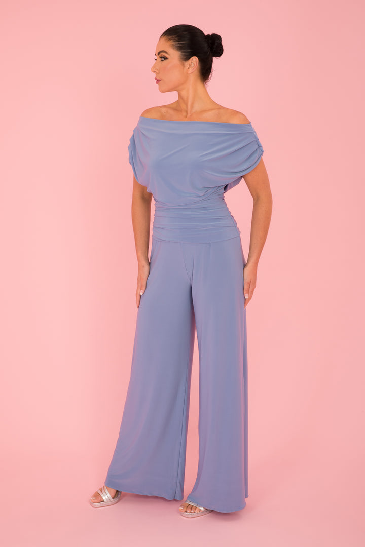 Carbon jumpsuit in powder blue