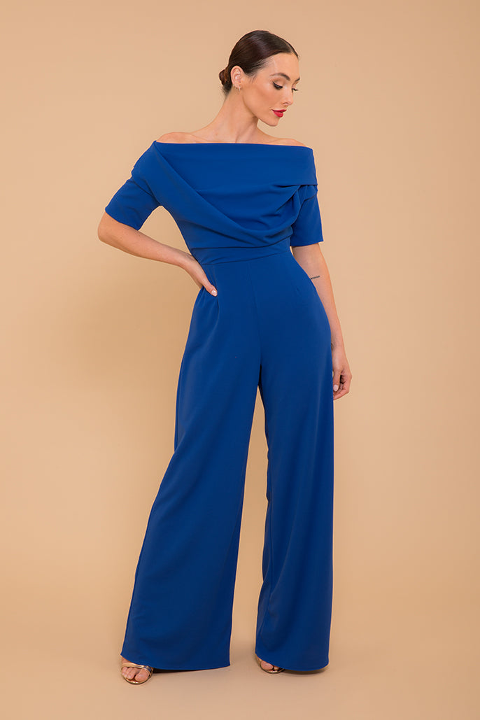 Lima jumpsuit in cobalt blue