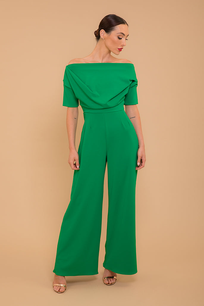 Lima jumpsuit in emerald green