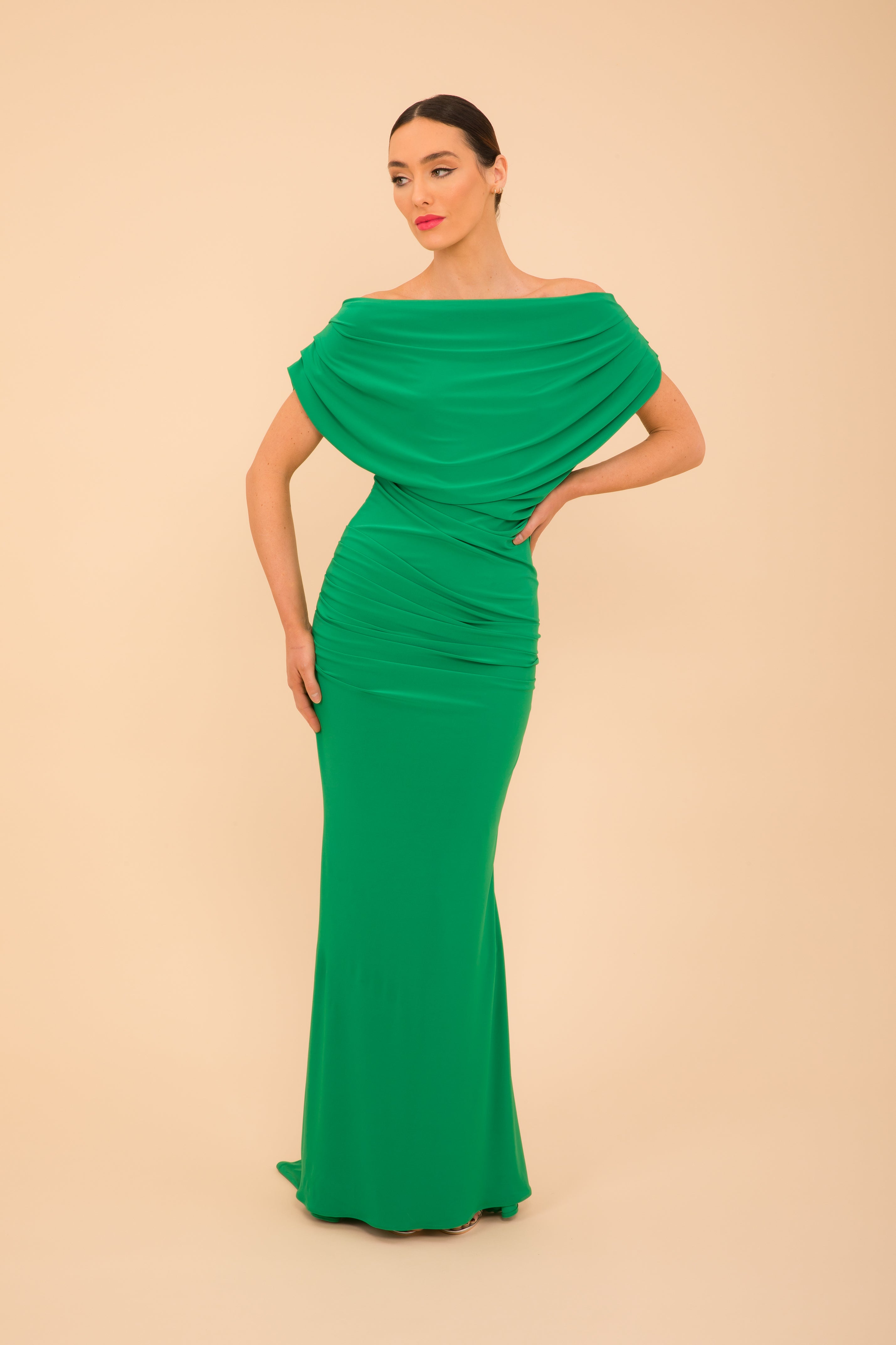 Long gown outlet emerald green