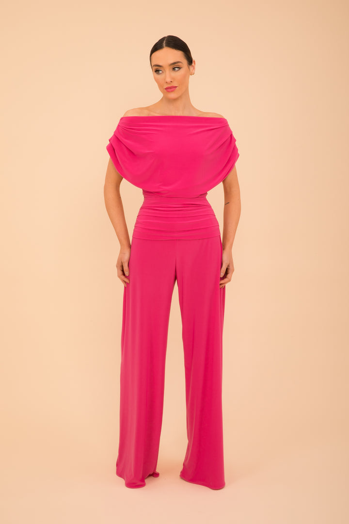 Carbon jumpsuit in hot pink