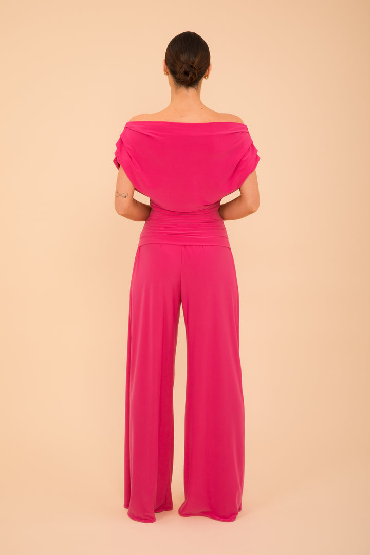 Carbon jumpsuit in hot pink